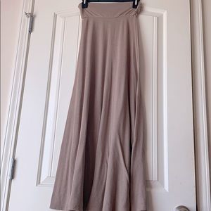 Tan maxi skirt